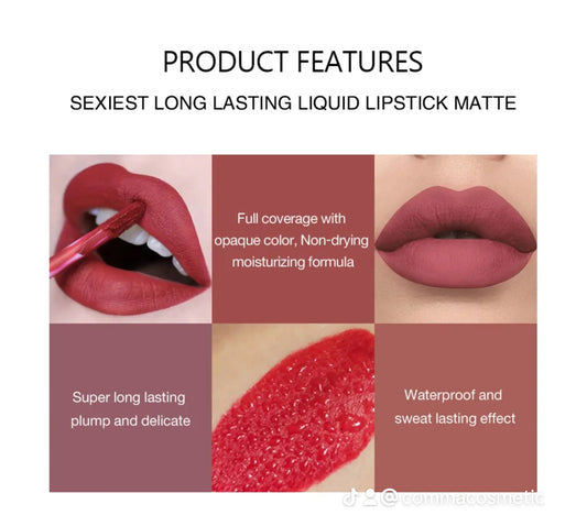 Limited edition The set includes 6 lipsticks in different sheds to  match every look